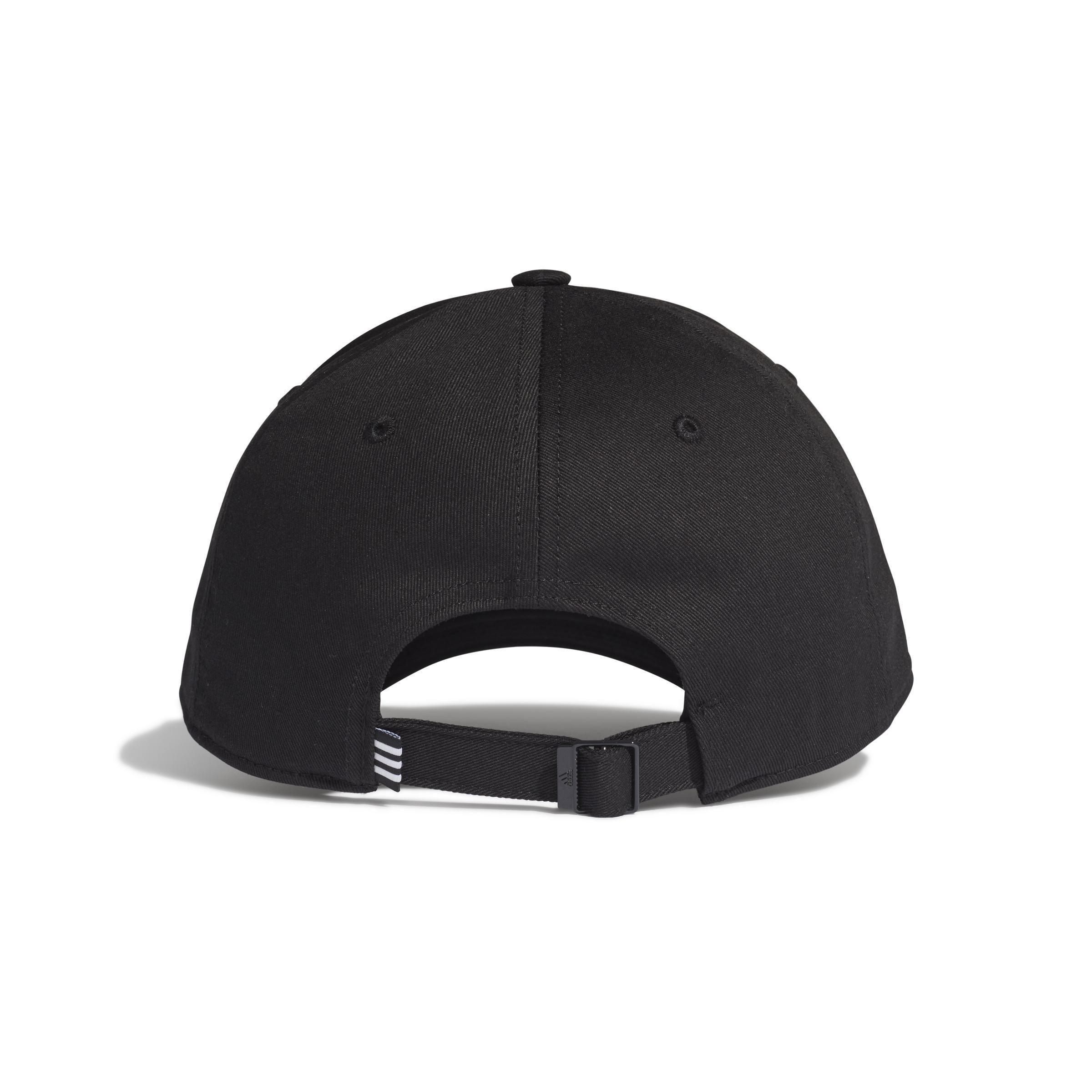 Unisex Cotton Baseball Cap, Black, A901_ONE, large image number 2