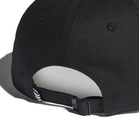 Unisex Cotton Baseball Cap, Black, A901_ONE, large image number 4