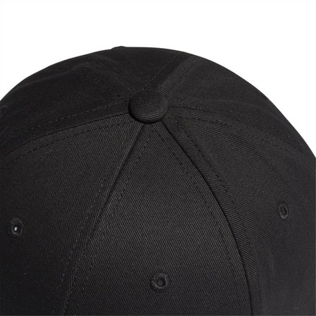 Unisex Cotton Baseball Cap, Black, A901_ONE, large image number 5