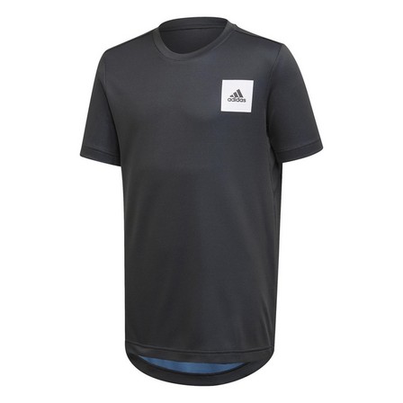 Kids Boys Aeroready T-Shirt, Black, A901_ONE, large image number 0