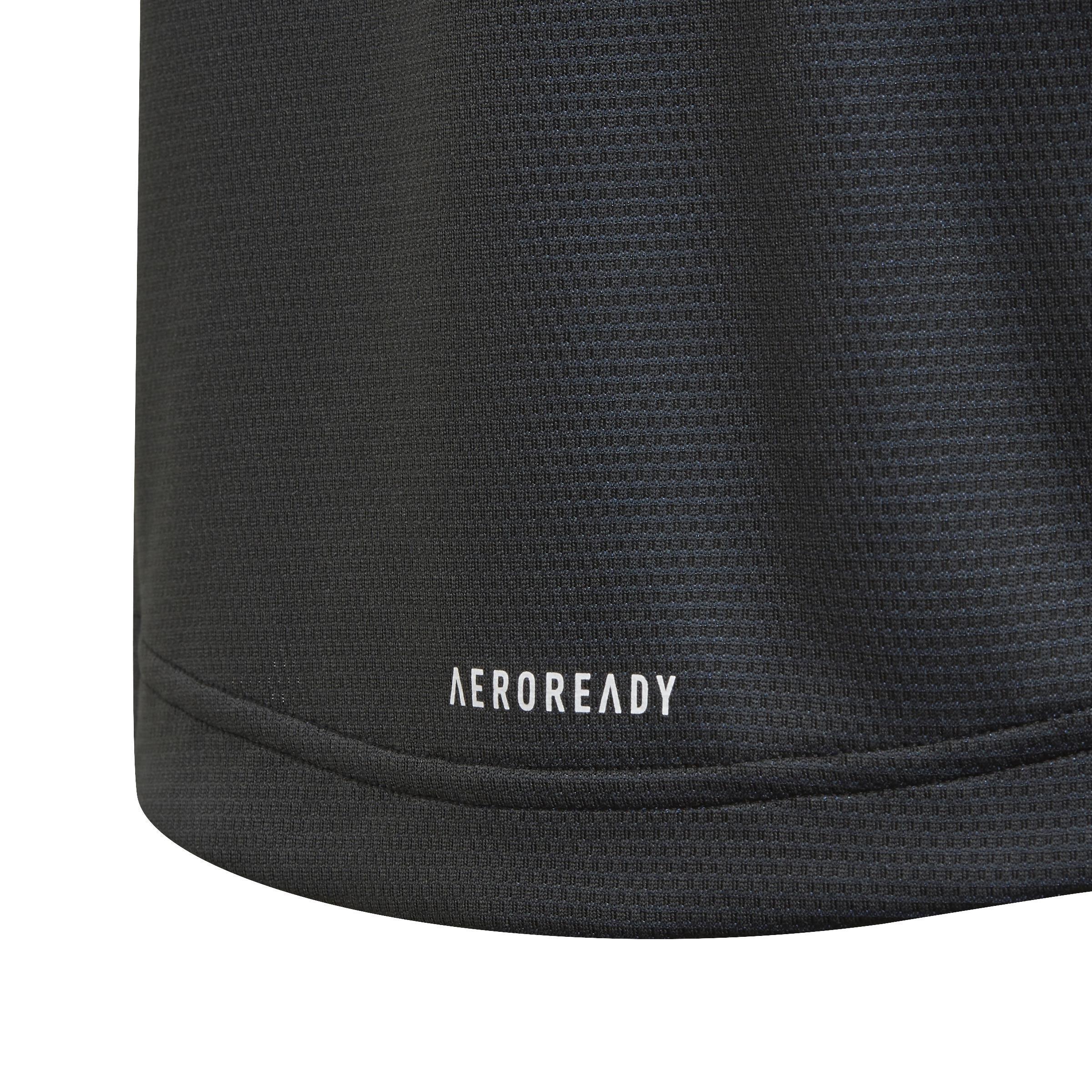 Kids Boys Aeroready T-Shirt, Black, A901_ONE, large image number 2