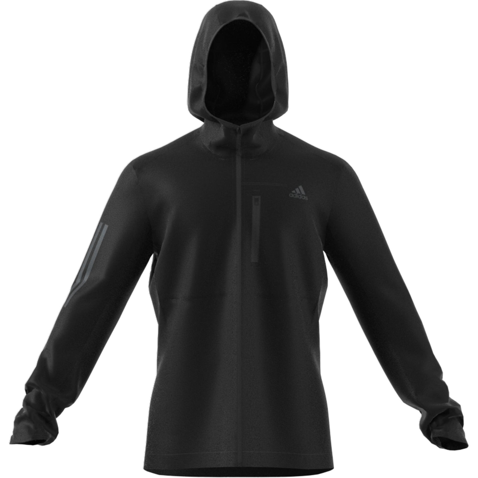 Own The Run Hooded Windbreaker, Black, A901_ONE, large image number 3