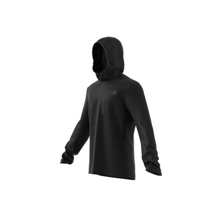 Men Own The Run Hooded Windbreaker, Black, A901_ONE, large image number 9
