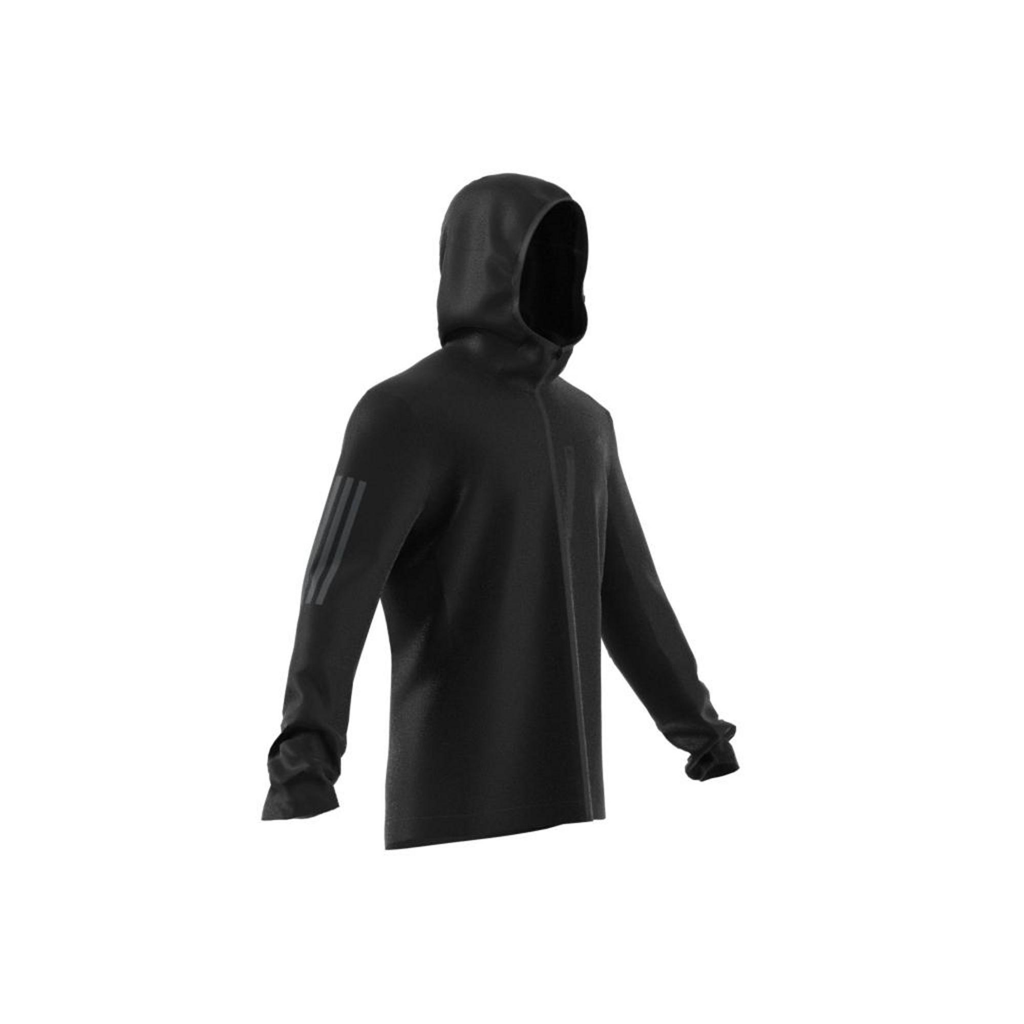 Own The Run Hooded Windbreaker, Black, A901_ONE, large image number 10