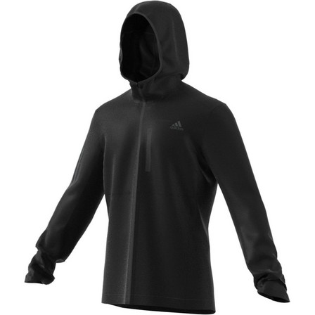 Men Own The Run Hooded Windbreaker, Black, A901_ONE, large image number 11