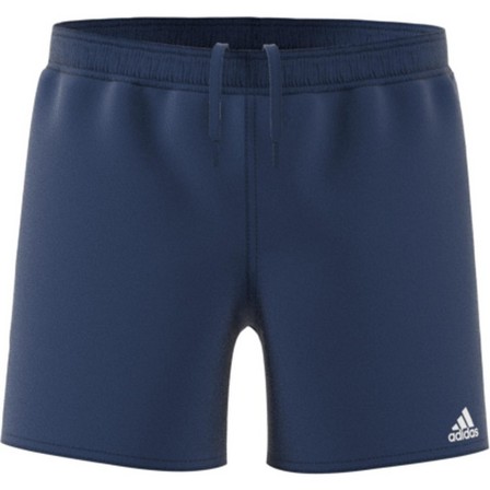 Kids Boys Classic Badge Of Sport Swim Shorts, Navy, A901_ONE, large image number 3