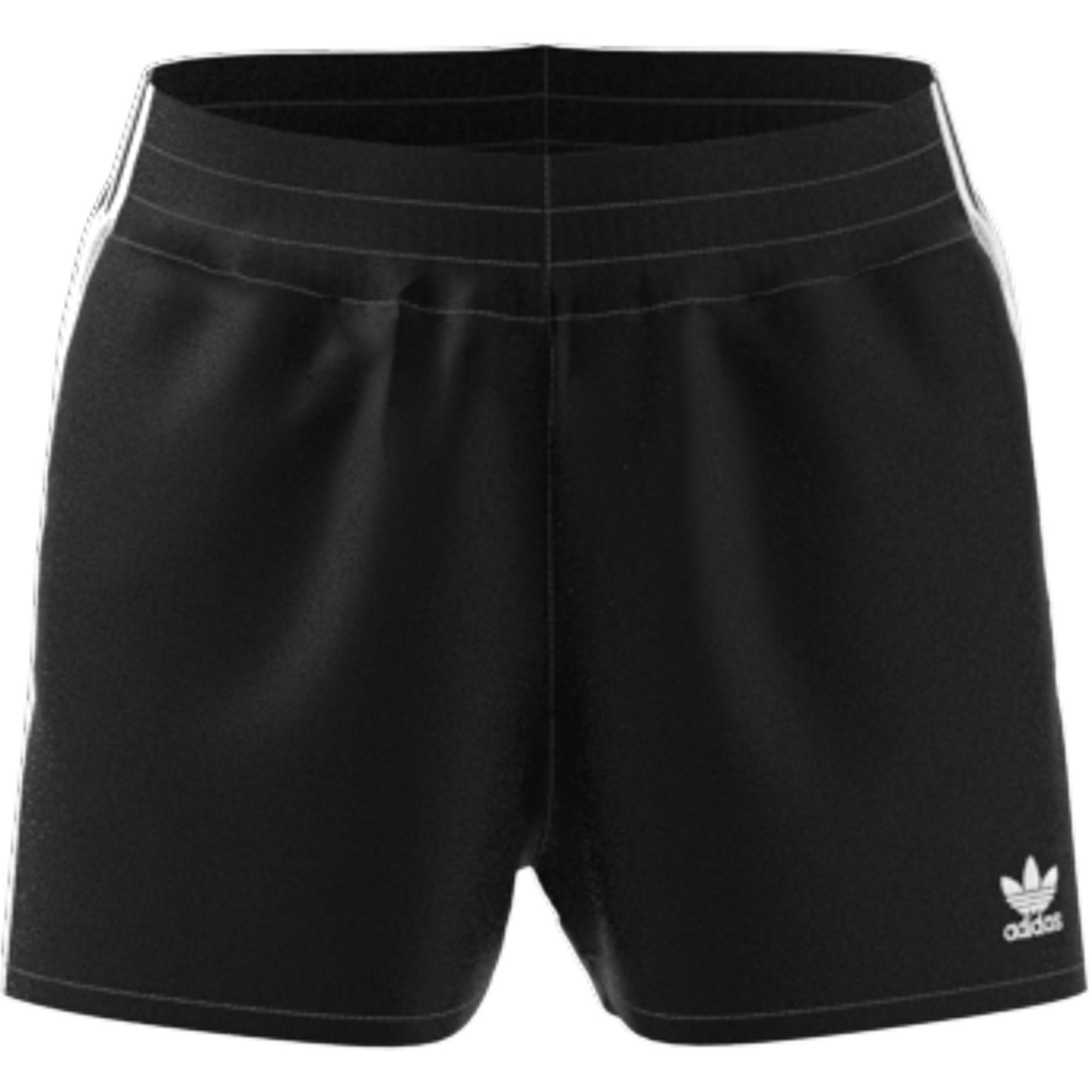 Women 3-Stripes Shorts, Black, A901_ONE, large image number 1