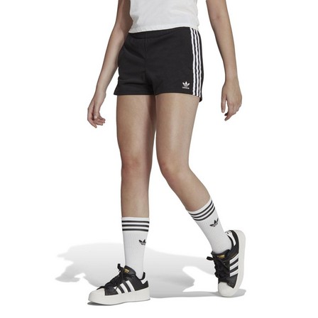 Women 3-Stripes Shorts, Black, A901_ONE, large image number 29