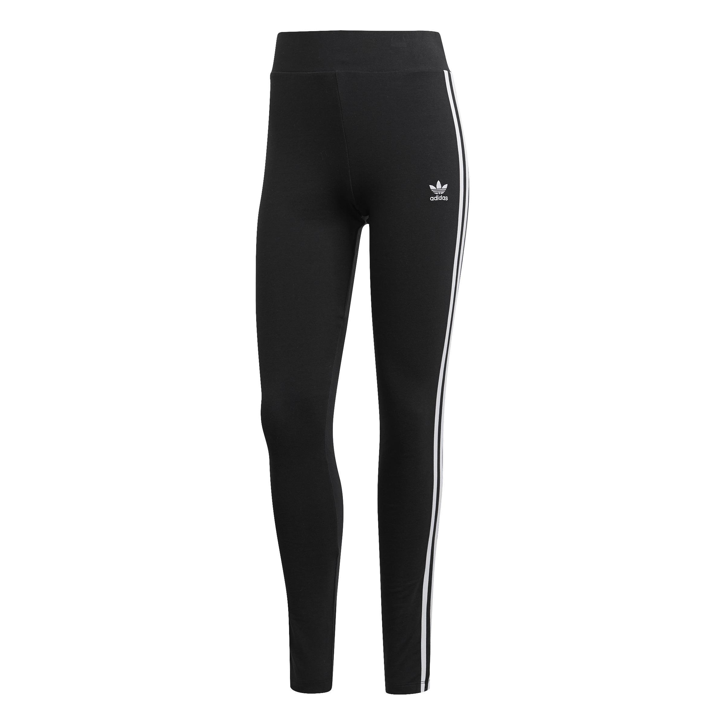 3-Stripes Leggings, Black, A901_ONE, large image number 0