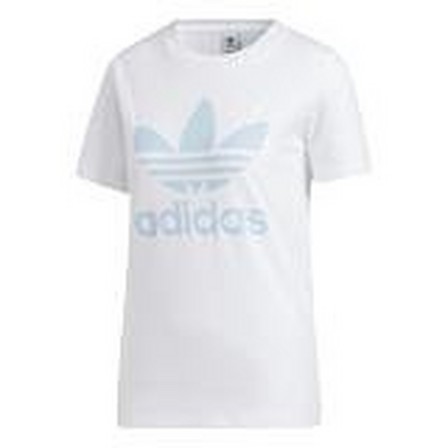 Women Trefoil T-Shirt, White, A901_ONE, large image number 13