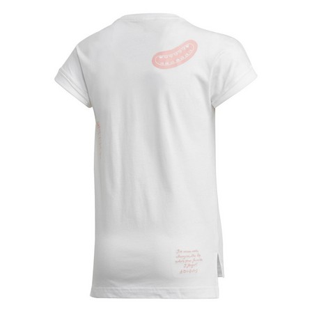 Kids Girls T-Shirt, White, A901_ONE, large image number 1