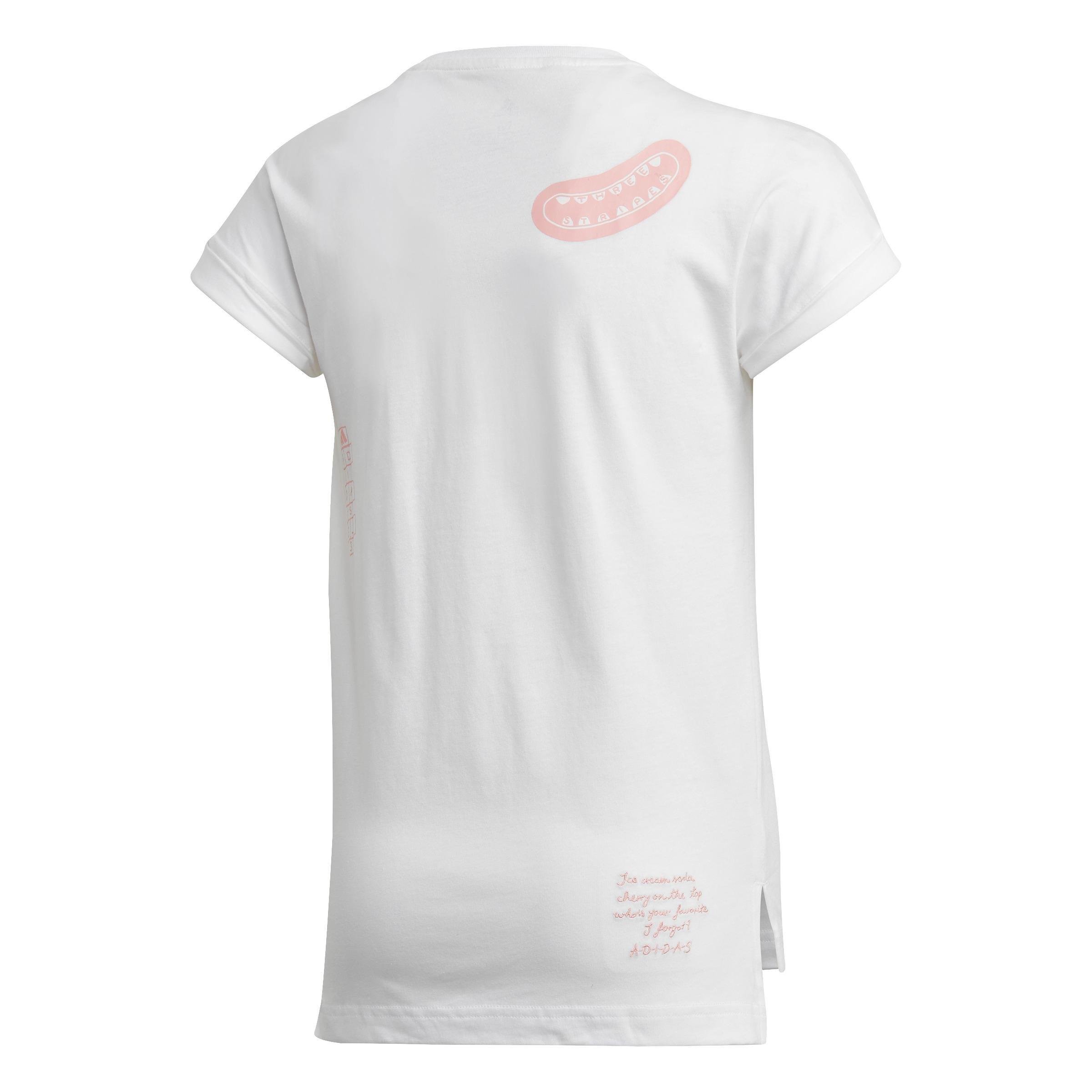 Kids Girls T-Shirt, White, A901_ONE, large image number 1