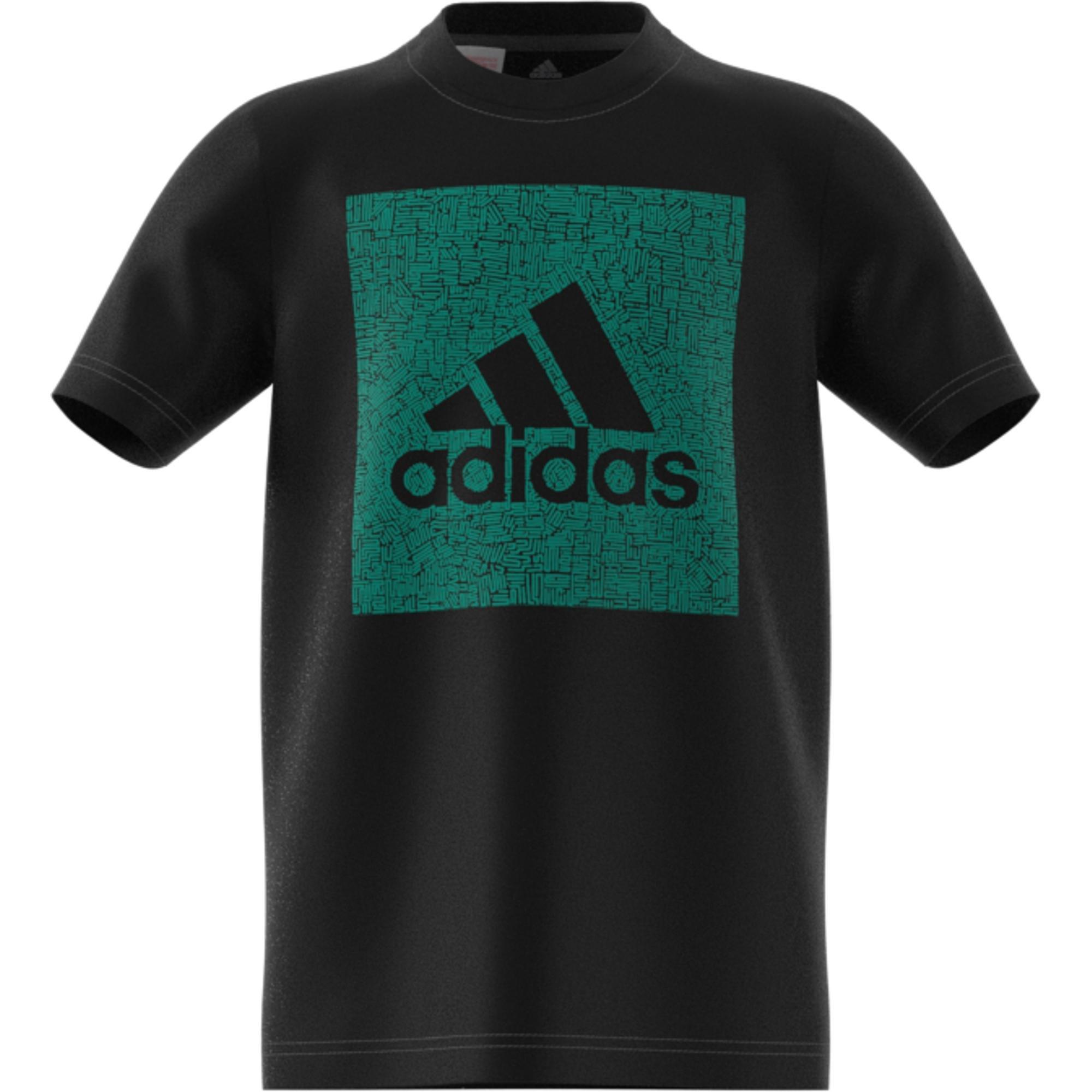 Kids Must Haves Badge Of Sport T-Shirt, Black, A901_ONE, large image number 1