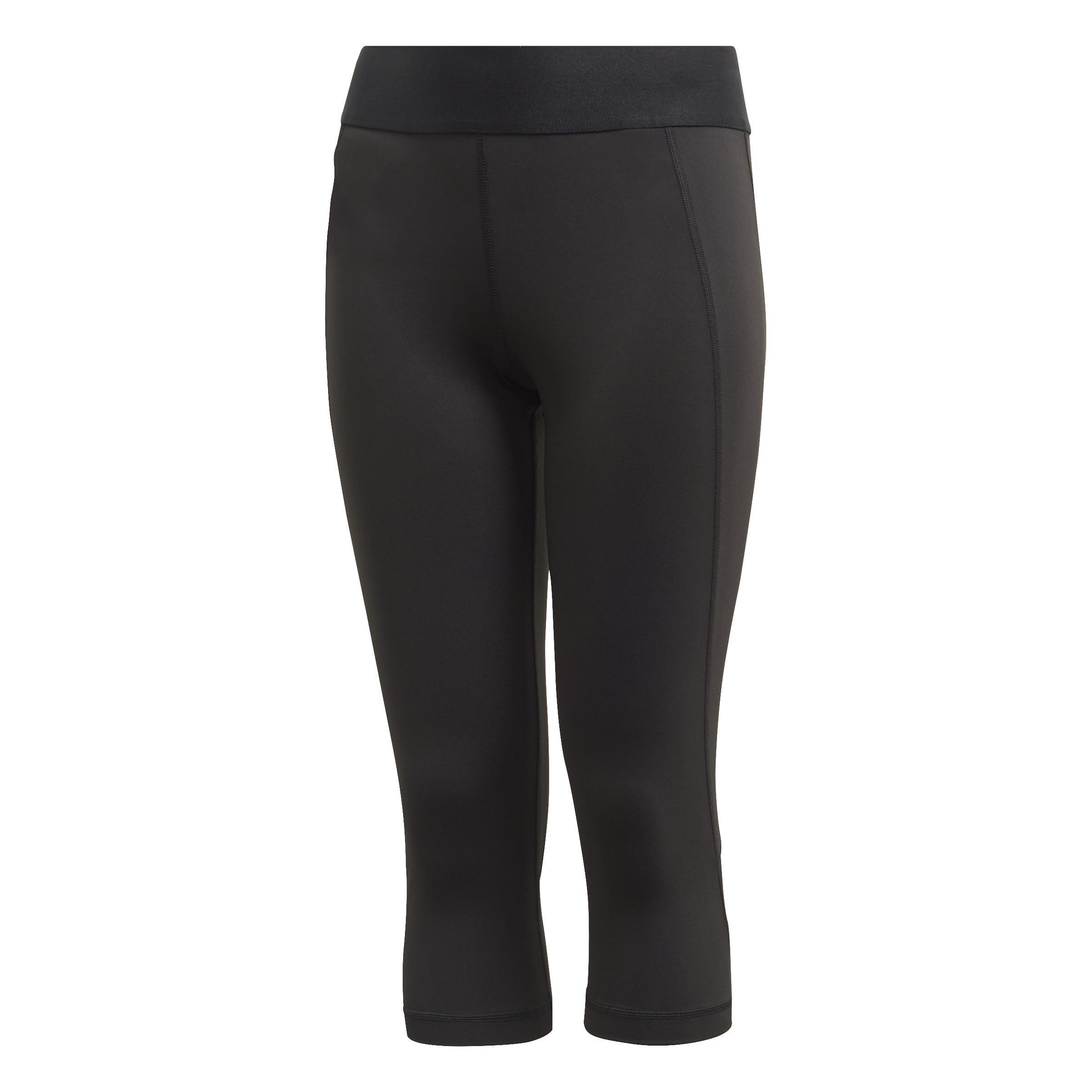 Alphaskin 3/4 Leggings, Black, A901_ONE, large image number 0