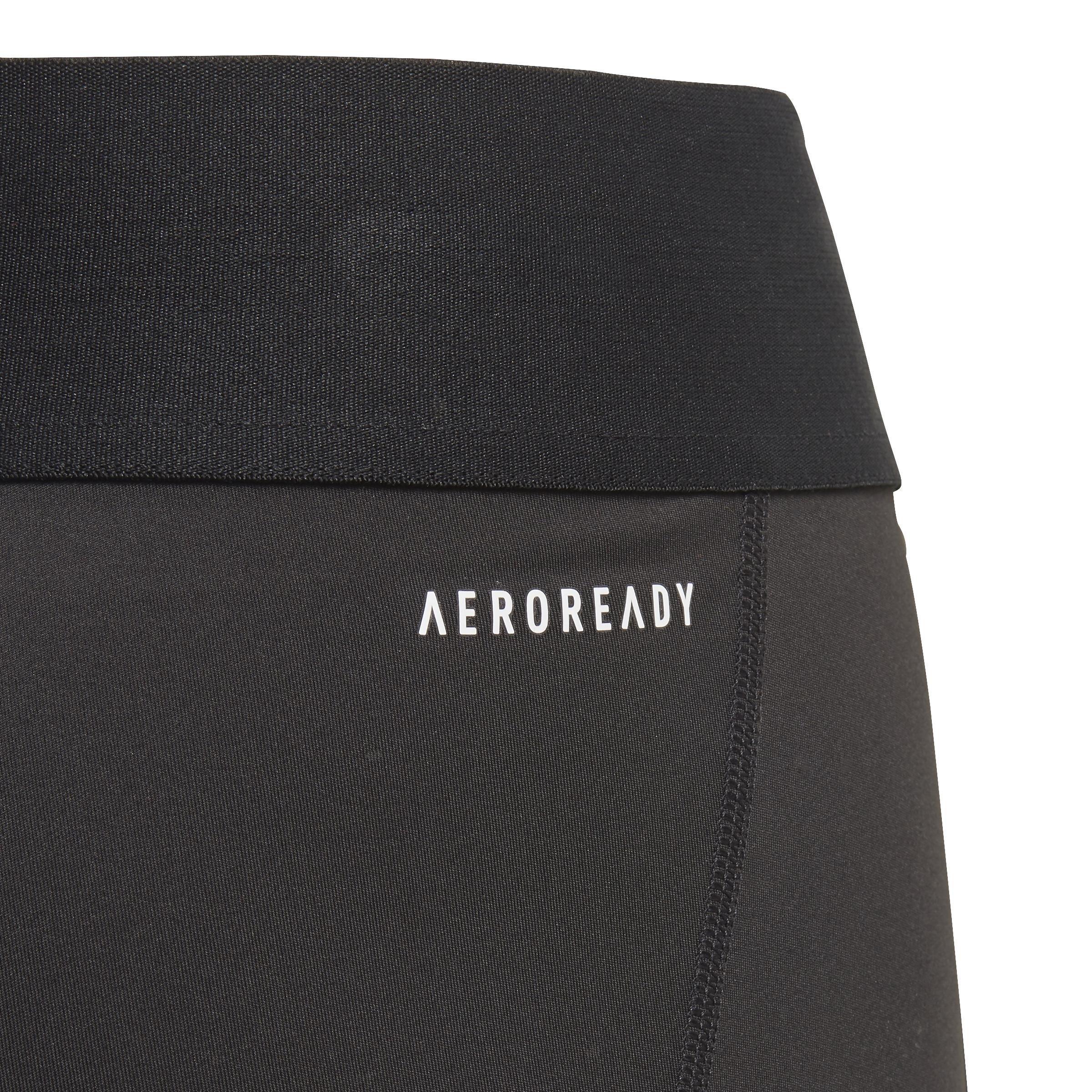 Kids Alphaskin 3/4 Leggings, Black, A901_ONE, large image number 3