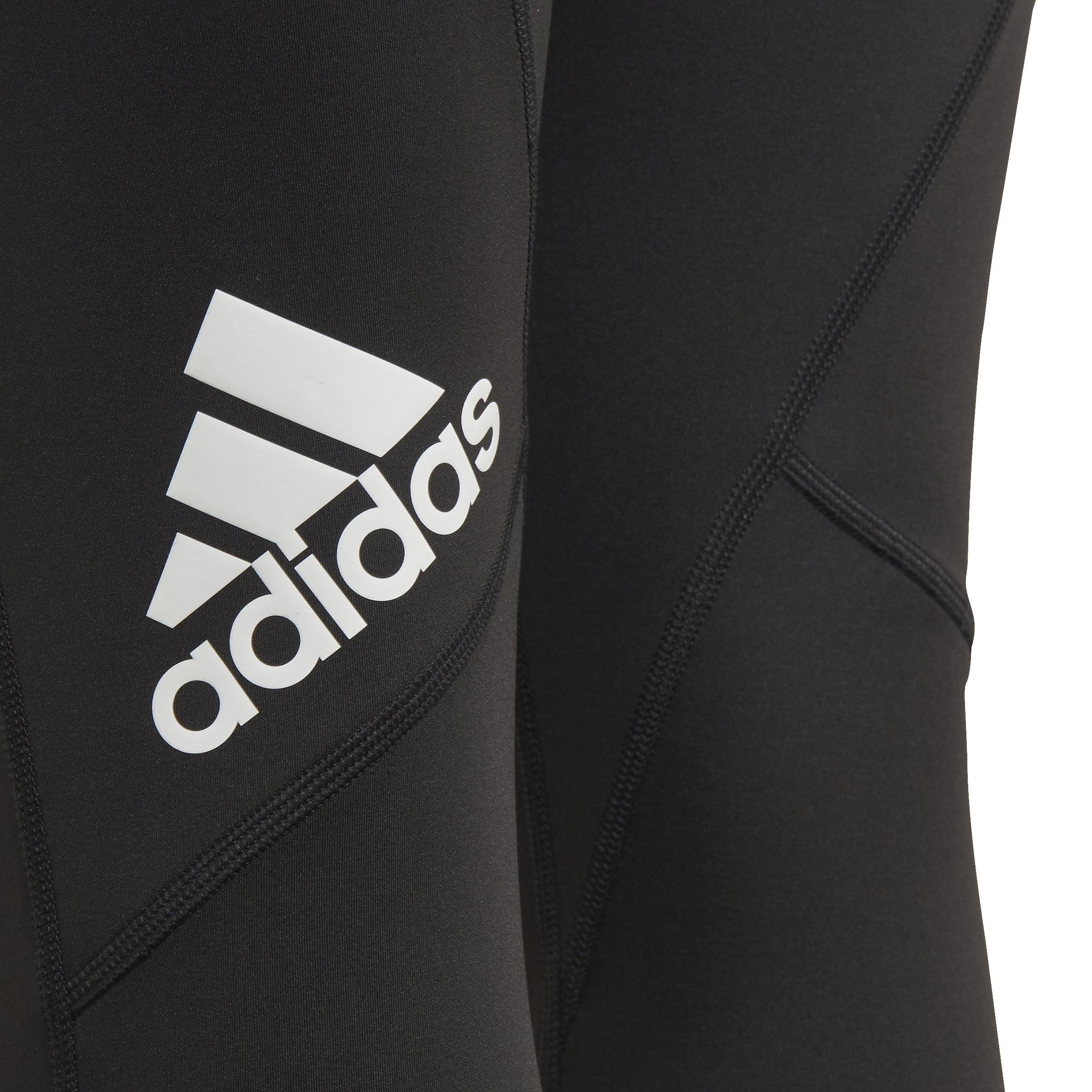 Kids Alphaskin 3/4 Leggings, Black, A901_ONE, large image number 5