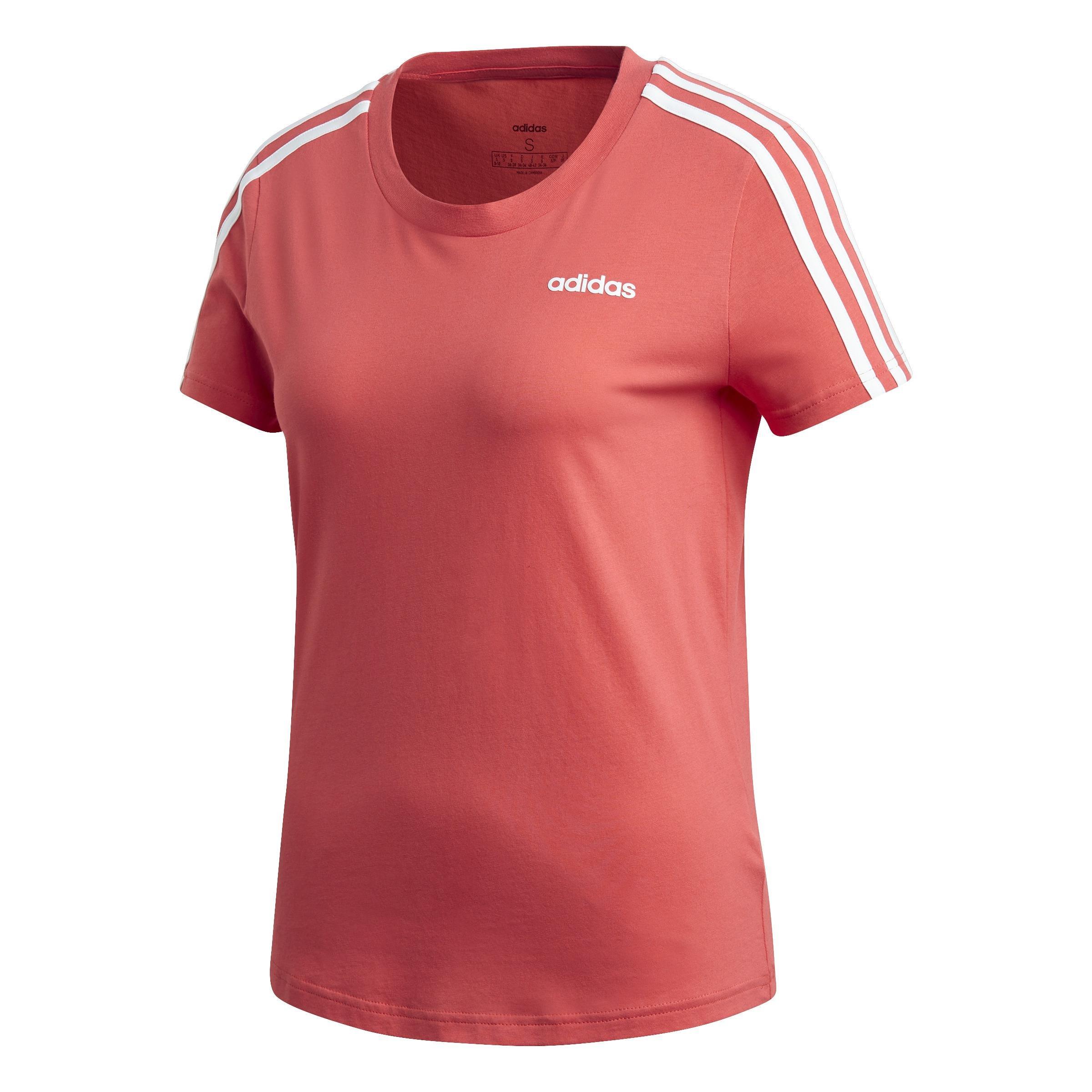 Women Essentials 3-Stripes T-Shirt, Pink, A901_ONE, large image number 1