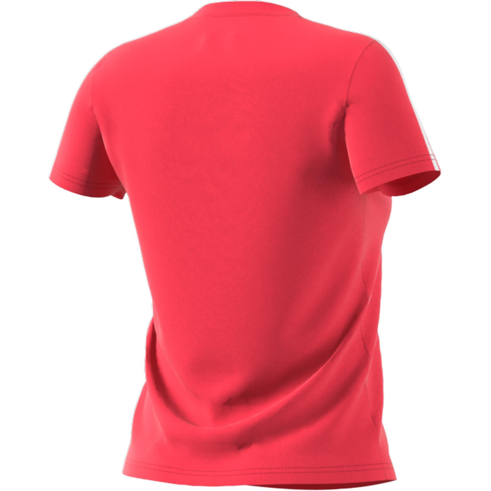 Essentials 3-Stripes T-Shirt, Pink, , large image number 4