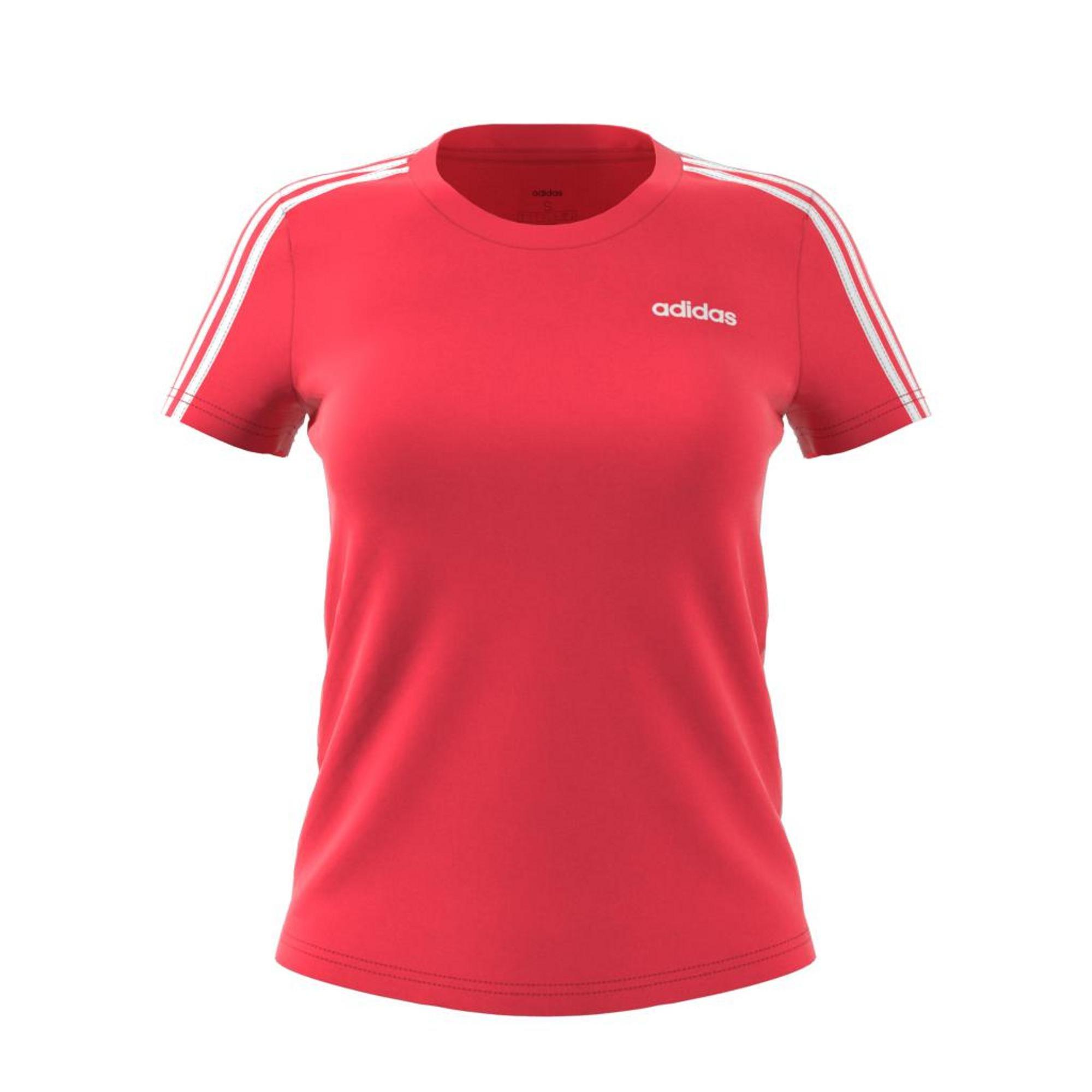 Essentials 3-Stripes T-Shirt, Pink, , large image number 5