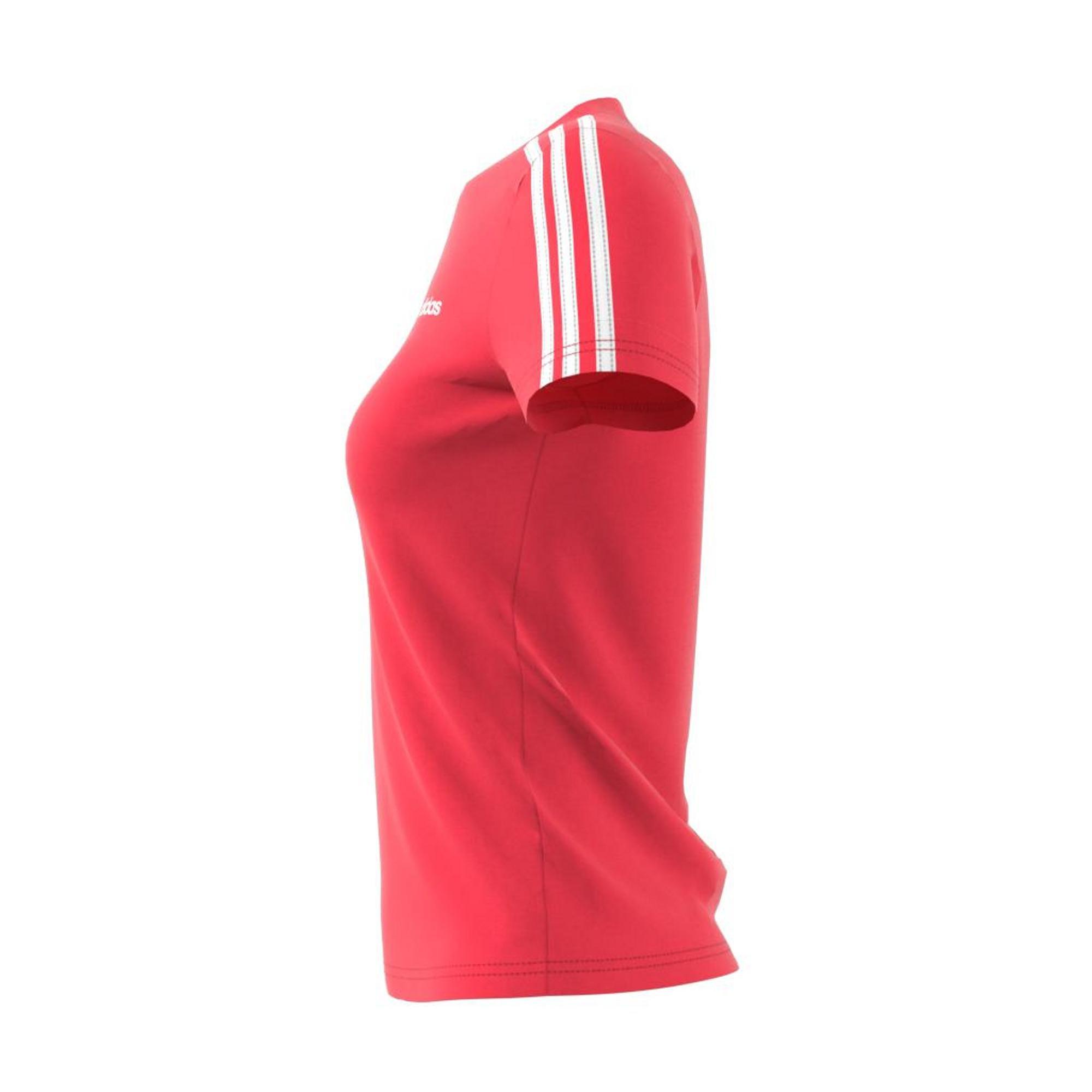 Essentials 3-Stripes T-Shirt, Pink, , large image number 7