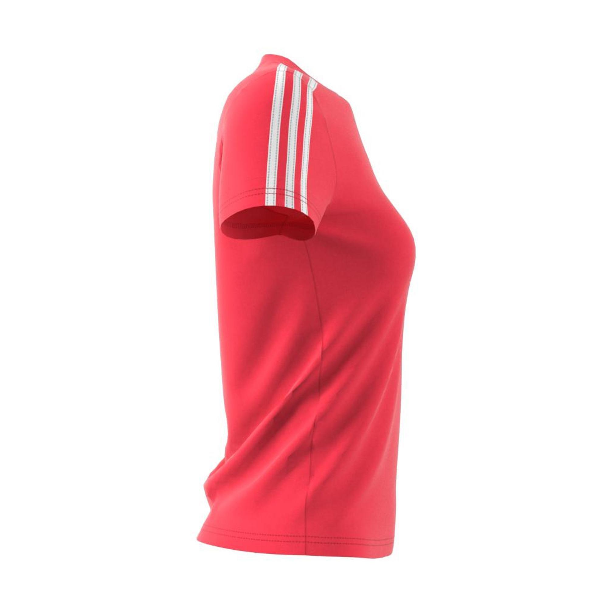Essentials 3-Stripes T-Shirt, Pink, , large image number 9
