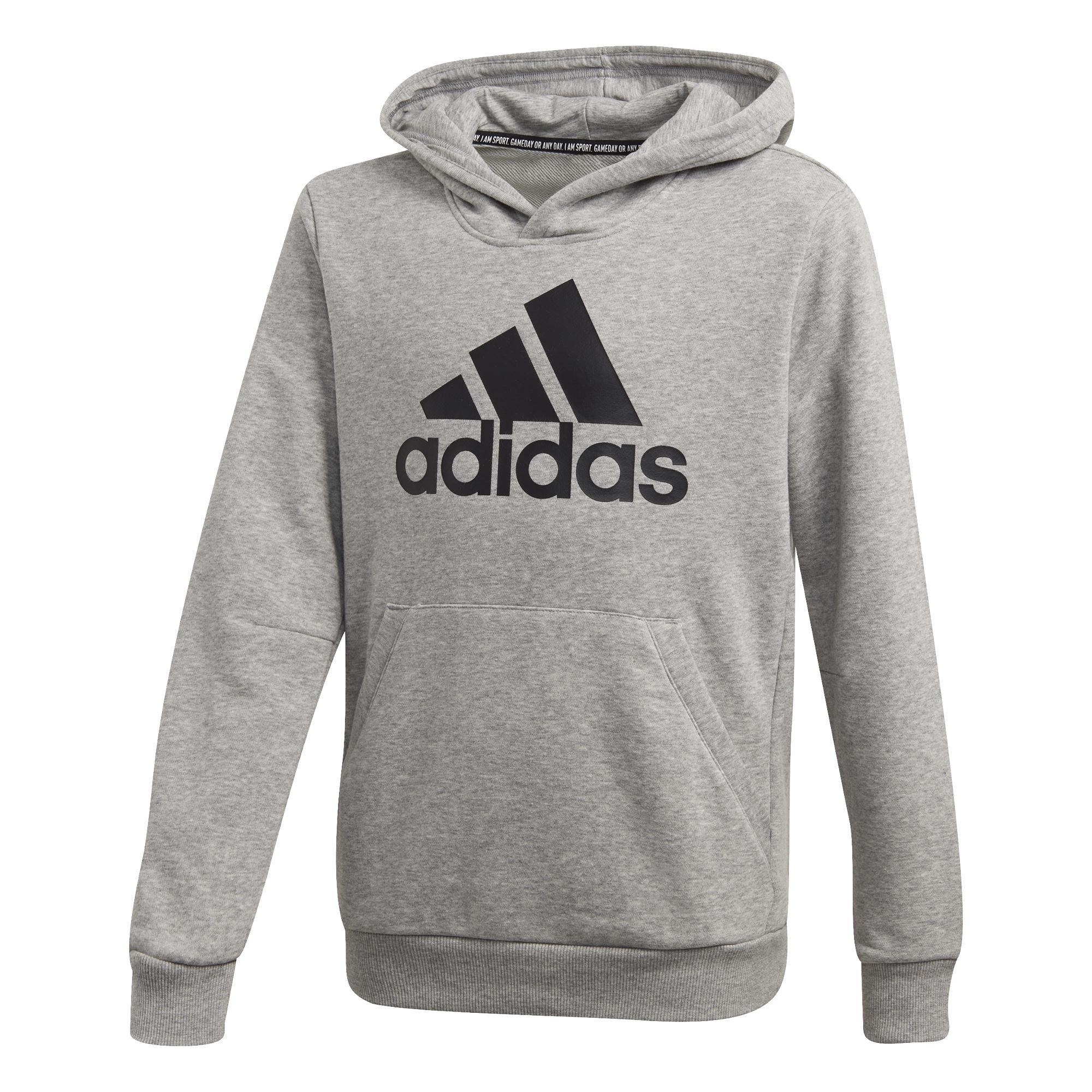 Kids Must Haves Badge Of Sport Hoodie, Grey, A901_ONE, large image number 3