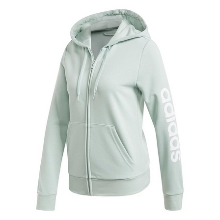 Women Essentials Linear Hoodie, Green, A901_ONE, large image number 2