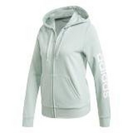 Women Essentials Linear Hoodie, Green, A901_ONE, large image number 6