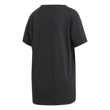 Women 3-Stripes Essentials Boyfriend T-Shirt, Black, A901_ONE, large image number 1