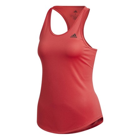 Women Own The Run 3-Stripes Pb Tank Top, Red, A901_ONE, large image number 0