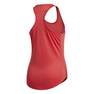 Women Own The Run 3-Stripes Pb Tank Top, Red, A901_ONE, thumbnail image number 1