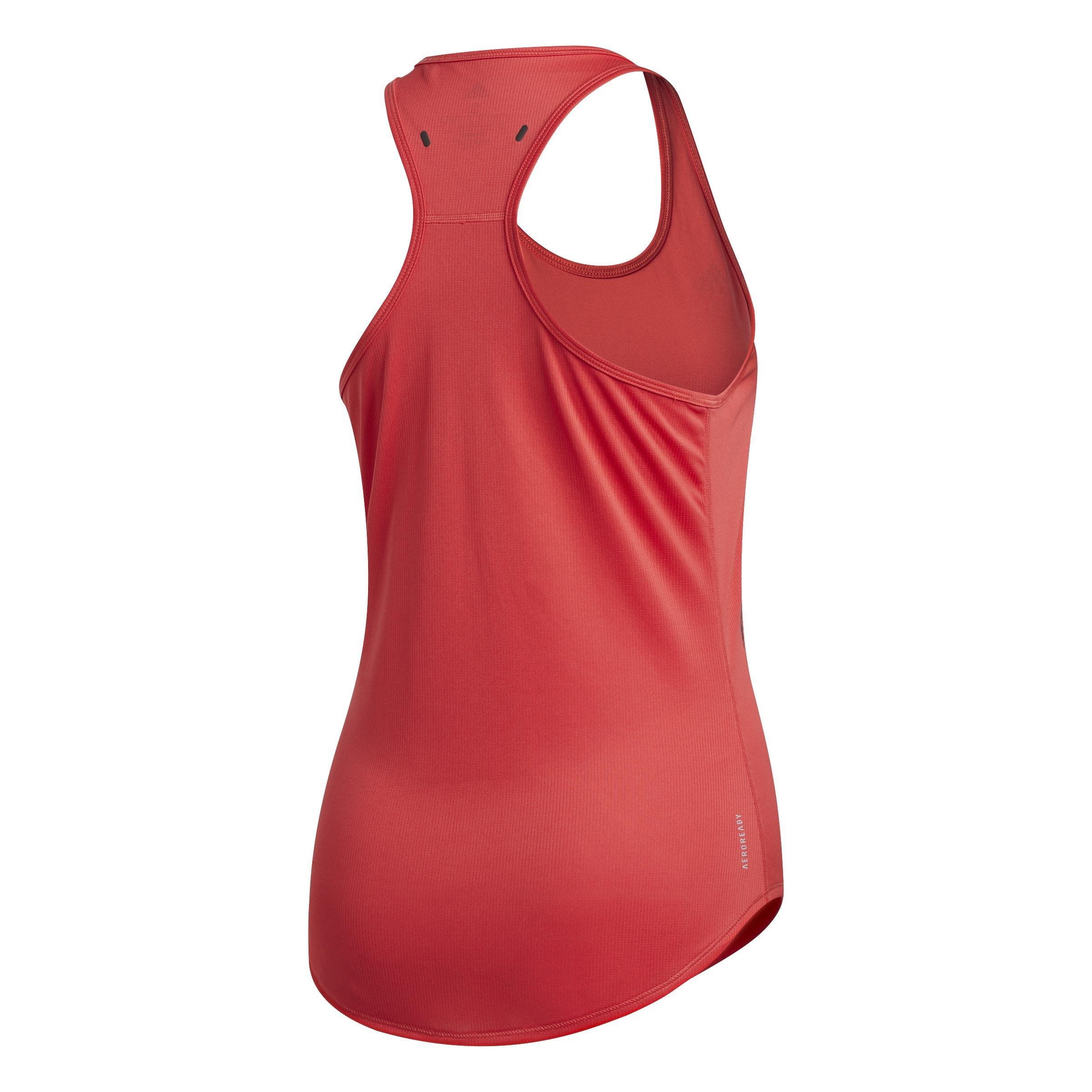 Own The Run 3-Stripes Pb Tank Top, Red, A901_ONE, large image number 1