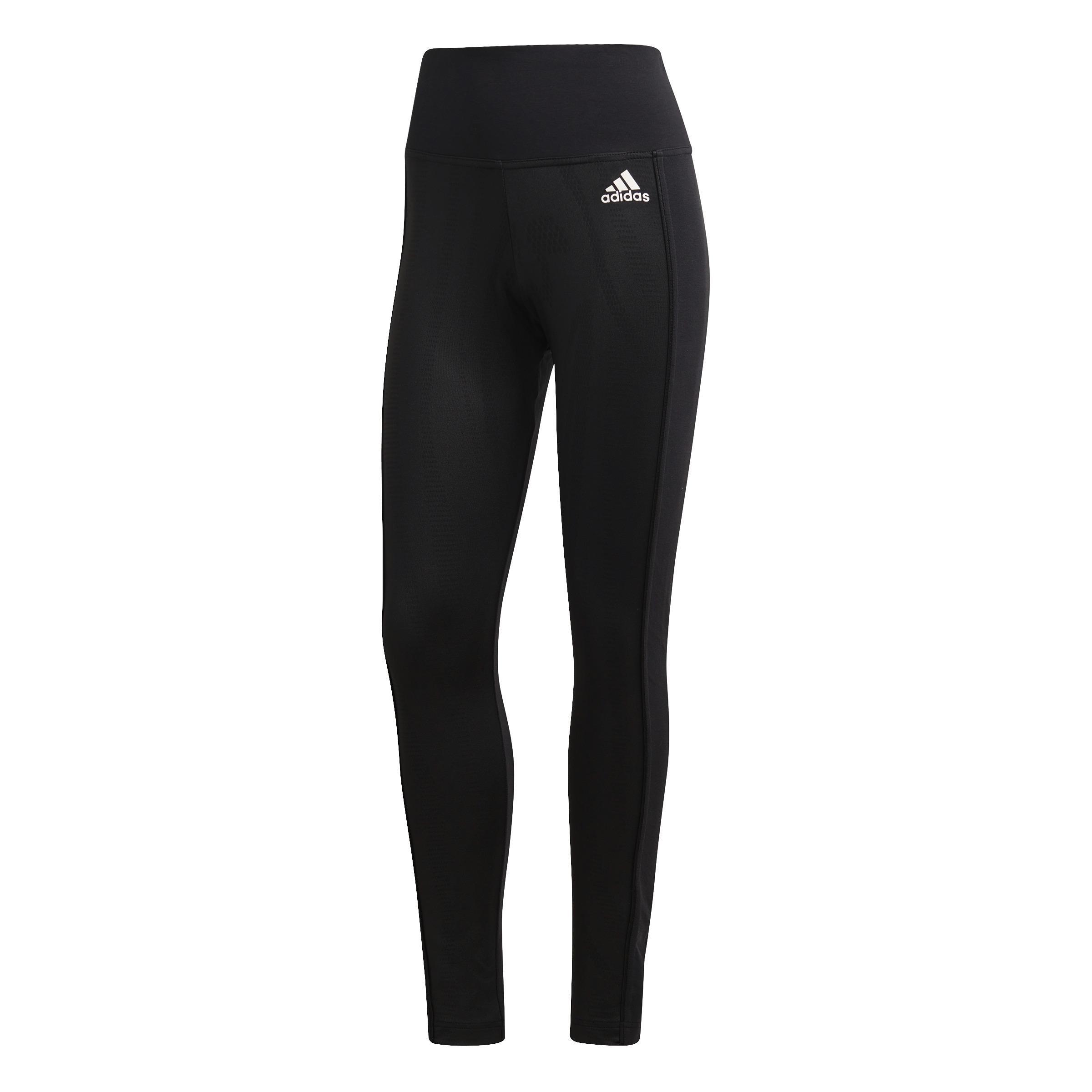 Fabric Mix Engineered Cotton Leggings, Black, , large image number 0