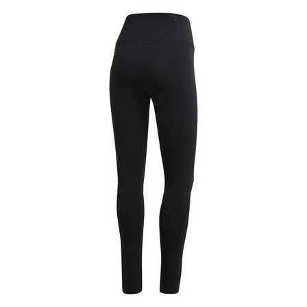 Women Fabric Mix Engineered Cotton Leggings, Black, A901_ONE, large image number 1