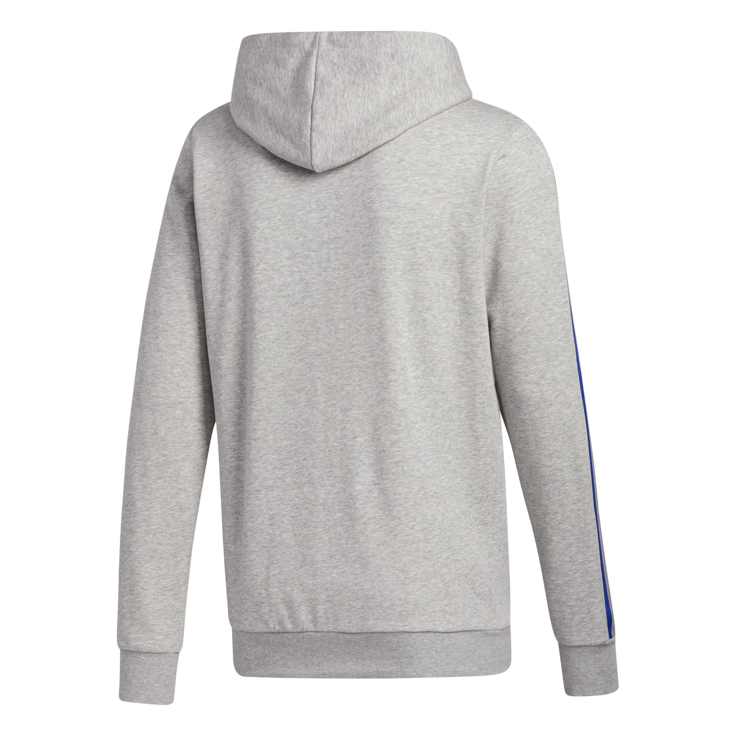 3-Stripes Tape Full-Zip Hoodie, Grey, A901_ONE, large image number 1