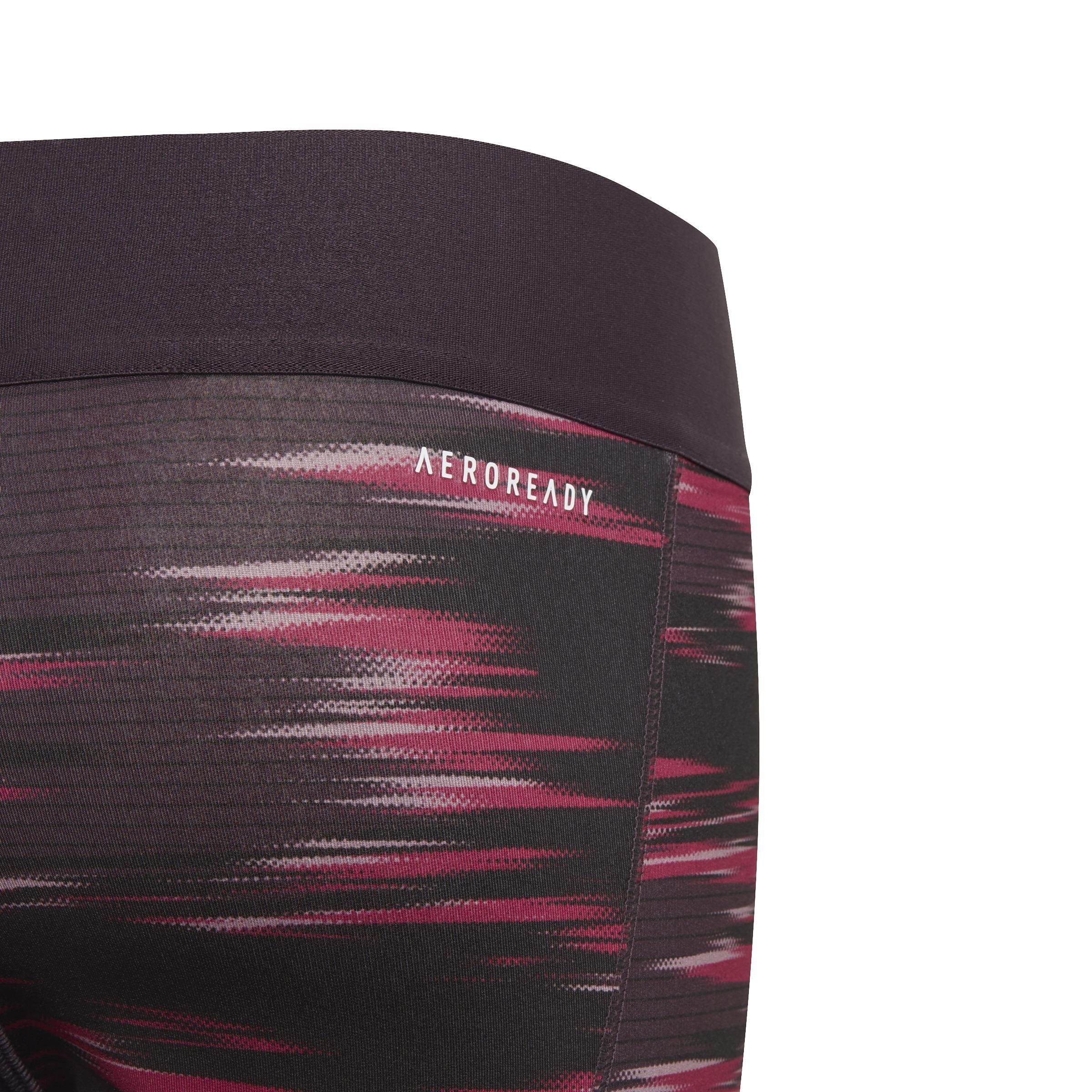 Kids Alphaskin Warm Aeroready Warming Leggings, Purple, A901_ONE, large image number 4