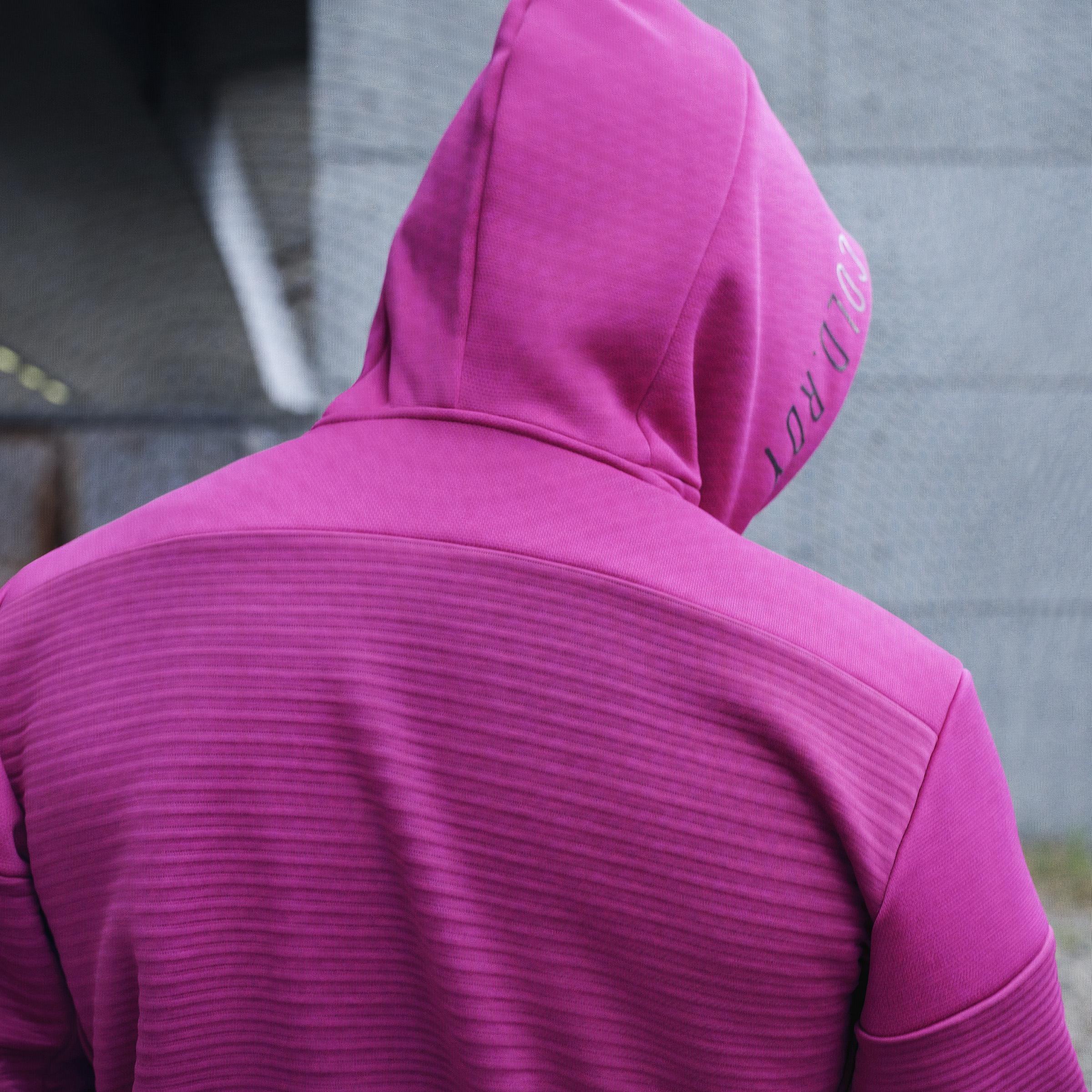 Men Adidas Z.N.E. Cold.Rdy Hoodie Sweatshirt, Pink, A901_ONE, large image number 4