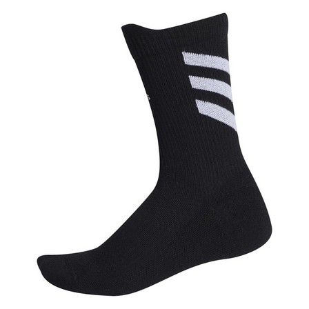 Unisex Techfit Crew Socks, Black, A901_ONE, large image number 11