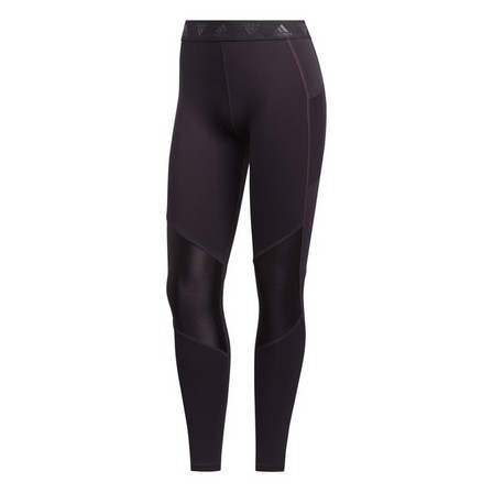 Women Alphaskin Glam On Leggings, Purple, A901_ONE, large image number 2