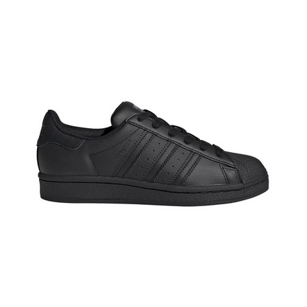 Kids Unisex Superstar Shoes, Black, A901_ONE, large image number 0