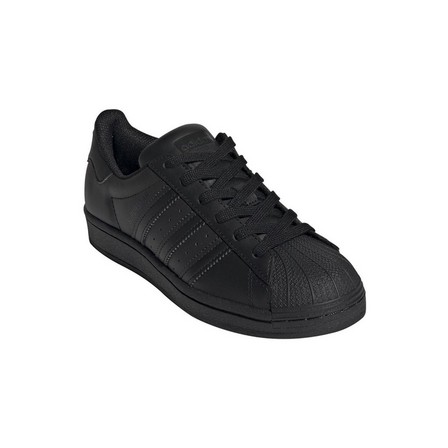 Kids Unisex Superstar Shoes, Black, A901_ONE, large image number 1