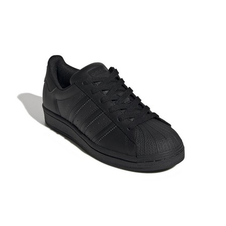 Kids Unisex Superstar Shoes, Black, A901_ONE, large image number 2