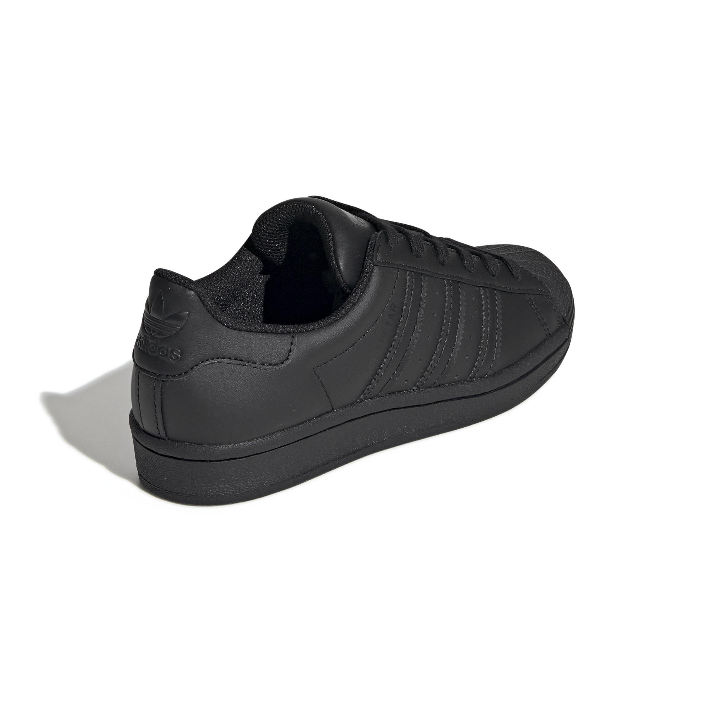 Unisex Kids Superstar Shoes, Black, A901_ONE, large image number 3