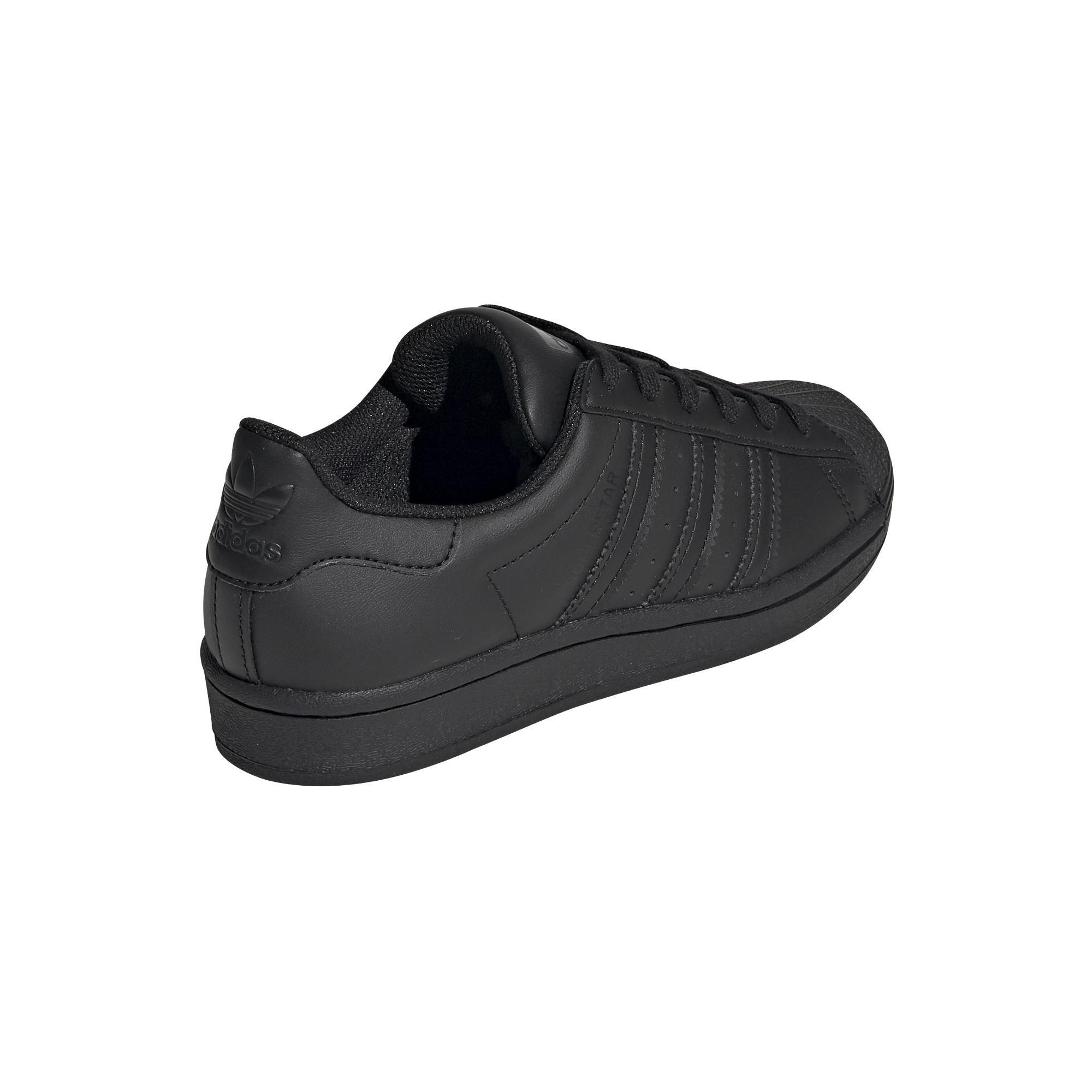 Unisex Kids Superstar Shoes, Black, A901_ONE, large image number 5