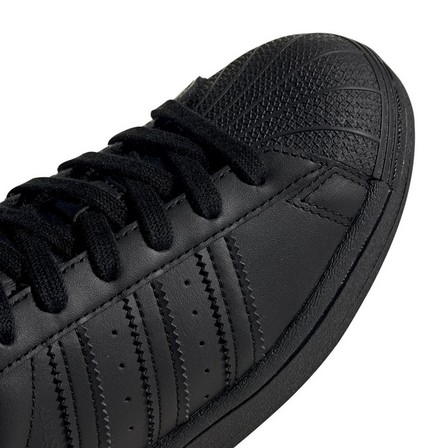 Kids Unisex Superstar Shoes, Black, A901_ONE, large image number 9