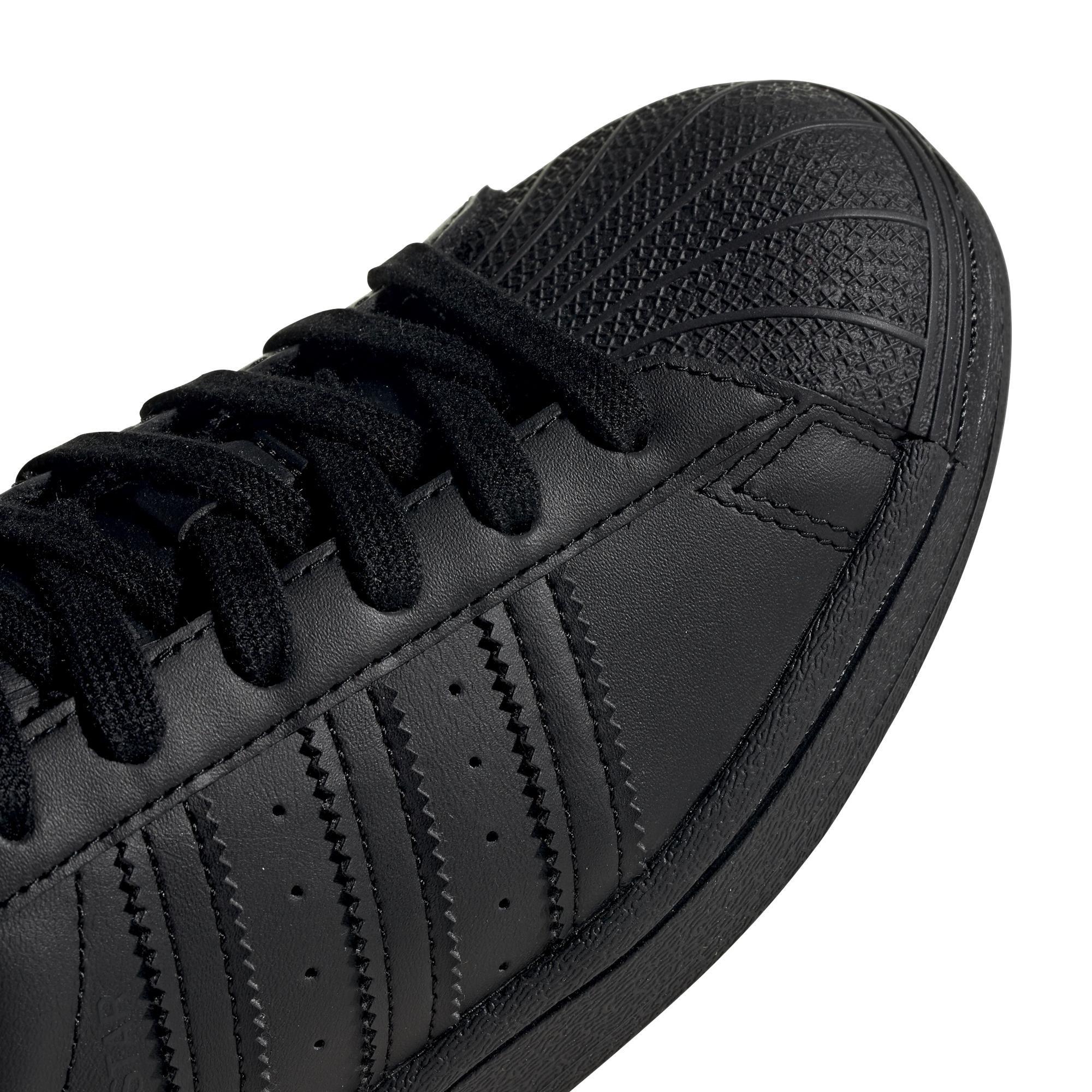 Unisex Kids Superstar Shoes, Black, A901_ONE, large image number 9