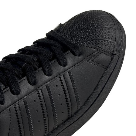 Kids Unisex Superstar Shoes, Black, A901_ONE, large image number 11