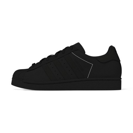 Kids Unisex Superstar Shoes, Black, A901_ONE, large image number 16