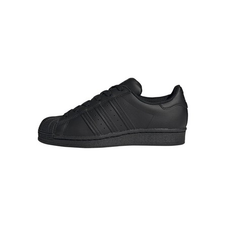 Kids Unisex Superstar Shoes, Black, A901_ONE, large image number 18