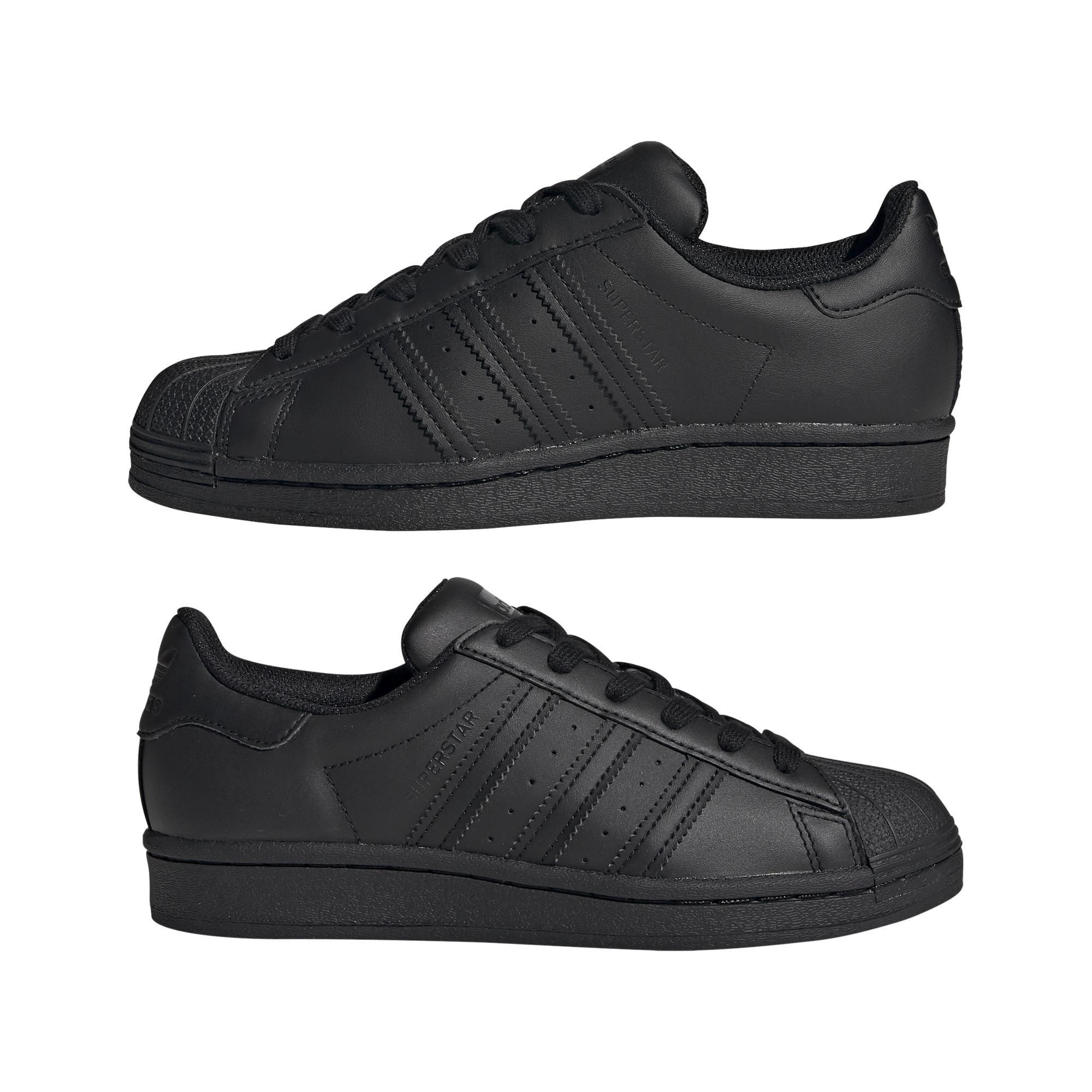 Unisex Kids Superstar Shoes, Black, A901_ONE, large image number 24
